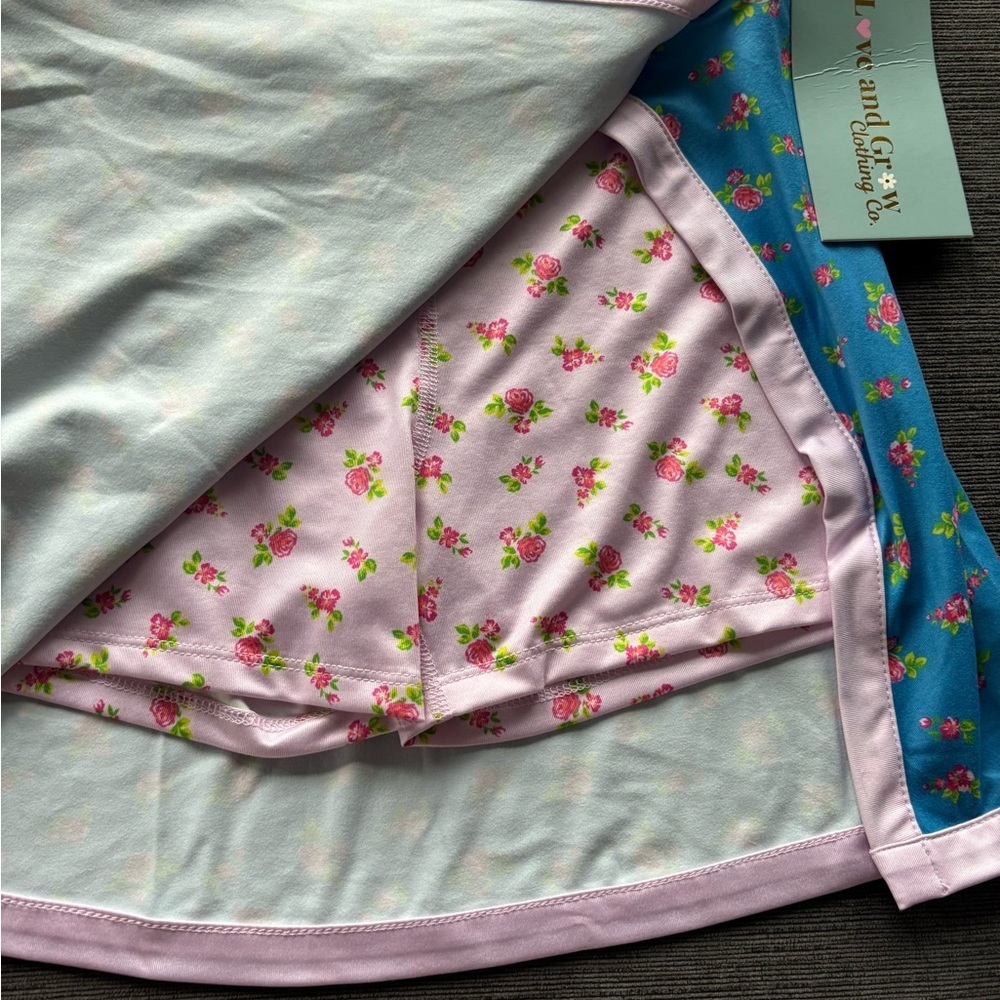 NWT girls Love+Grow Clothing Co Matching Set skirt (10) and 1/4 zip jacket (12) - Picture 10 of 16